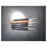 Parker Stainless Steel Cap Ballpoint Pens Set of 5