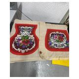Beaded Floral Needlepoint Tapestries