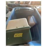 Empty Plastic Storage and Tackle Boxes