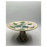 Griffin, Smith & Hill 9" Majolica Leaf Pedestal P