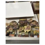 27" Metal Wall Art Western Town Scene