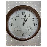 ACU-Rite Metal Wall Clock 16" Diameter
