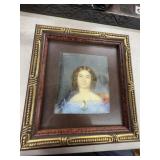 Framed Hand-Painted Portrait Miniature
