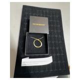 PJM Technibond 925 18kt Gold Overlay Circle Neckla