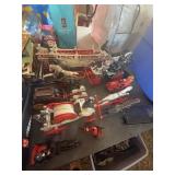 Cast Iron Horse-Drawn Fire Wagon Toys