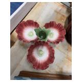 FF 1981 Ceramic Floral Divided Dish