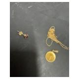 14k and 10k Gold Jewelry: Necklace, Medal Pendant,