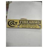 Colt Firearms Sales & Service 16x4" Sign