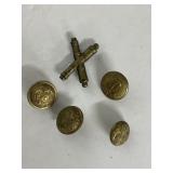 U.S. Military Eagle Buttons and Artillery Insignia