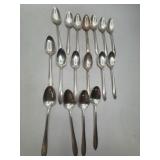 Heirloom Sterling Silver Spoon Set, 14 Pieces