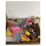 Vintage Plastic Toy Lot With Star Wars Cups