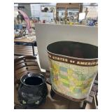 Lot: Marcus Notley Ireland Pot, Map Ice Bucket, Mi