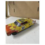 Tin Litho Friction Powered Stunt Car #17