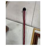 35" Free Blown Glass Walking Stick