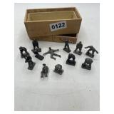 Bire Metal Baseball Player Figures Set