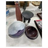 4 Studio Pottery Art Vessels Signed