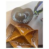 USA Marked Divided Ceramic Dishes