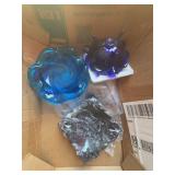 Colored Glass Decorative Bowl Group