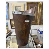 Copper Umbrella Stand with Metal Rim