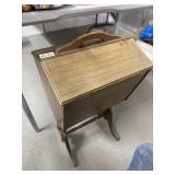 Vintage Wooden Sewing Cabinet with Handle