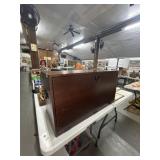 Wood Storage Cabinet with Drawers, 29x14"