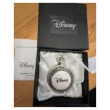 Disney Stainless Steel Pocket Watch Boxed