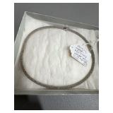 Sterling Silver 925 Omega Necklace Italy Signed