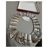 Modernist 925 Sterling Silver Articulated Necklace