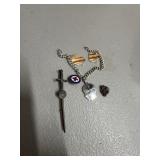 Sterling Silver Vintage Pins and Charms Lot