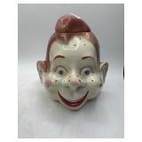 10" Howdy Doody Cookie Jar with Lid, As-Is