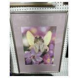 Framed Fairy Photograph 22x30 With Pink Matting