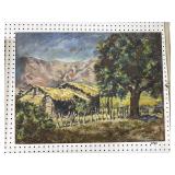 Artist Signed Landscape Painting, 32x24 Inch Canva