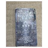 1973 Christmas Mini Bar Sterling Silver Ingot