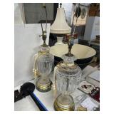 Glass Table Lamps with Shades