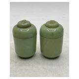 Carvanite Jadeite Salt and Pepper Shakers