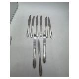 9 Knives with Sterling Handles and Stainless Blade