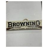 Browning Firearms 16x4" Belgium Wood Hanging Sign