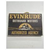 Evinrude Outboard Motors Authorized Agency 12x8"