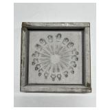 Framed Art with Repetitive Portrait Design, 10x9"