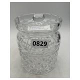 Waterford Cut Crystal Glenmore Barrel Biscuit Jar