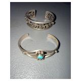 Peruzzi 800 Silver Florence & Turquoise Cuffs