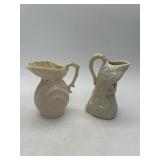 Belleek Ireland Porcelain Pitchers, 5
