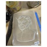 15x11" Clear Glass Portrait Plaque