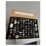 85 Mixed Metal Rings, Various Sizes