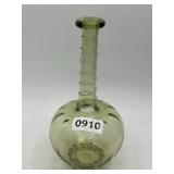 9" Art Glass Vase Signed Studio Glass