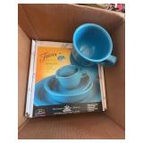 Fiesta Homer Laughlin China Peacock 3-Piece Place