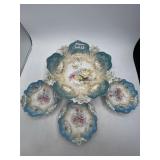Hand-Painted Porcelain Berry Bowl Set