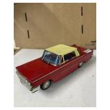 Ford Red and Yellow Tin Litho Toy Car 1831