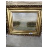 S.E. Forrest 1901 Landscape Oil Painting, 17x14"