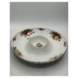 Royal Albert Old Country Roses 12" Chip and Dip P